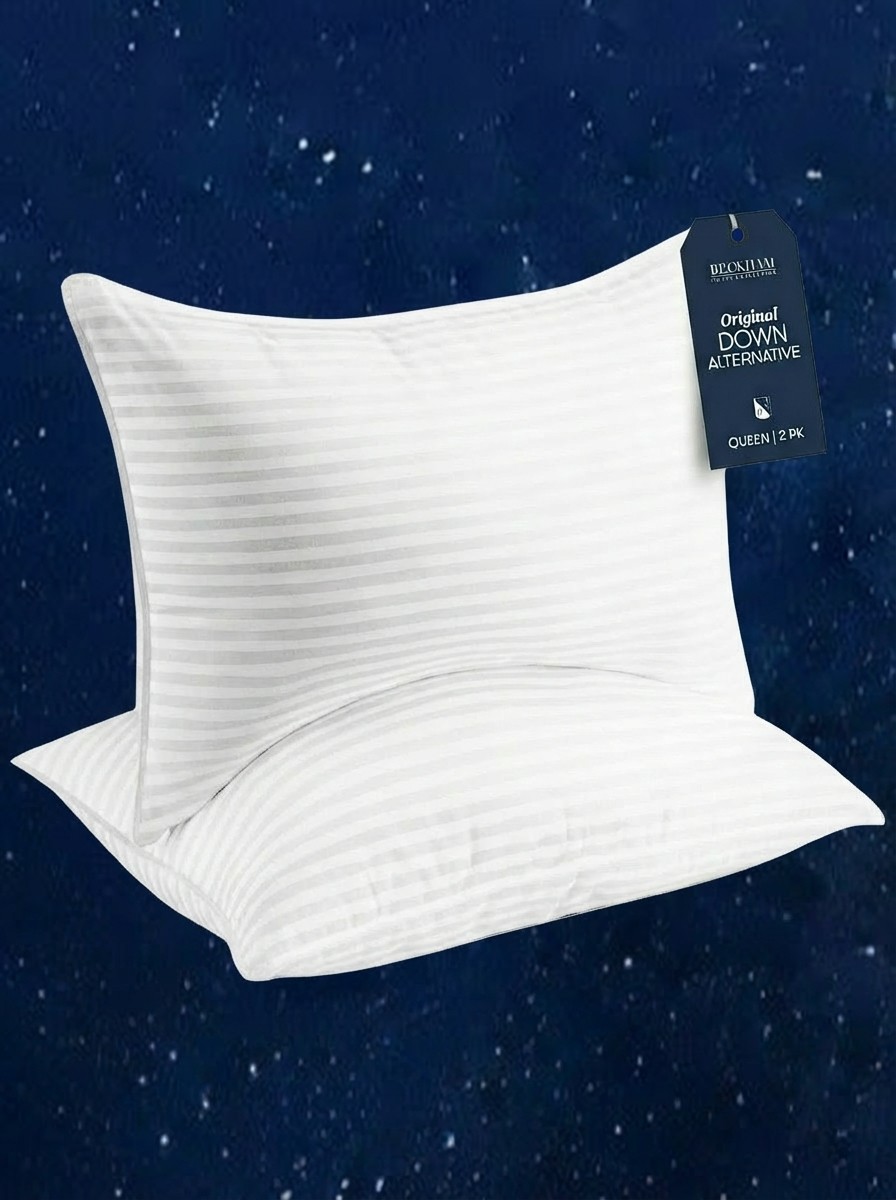 Beckham Hotel Collection Bed Pillows Standard/queen Size Set of 2 - Original Soft Down Alternative Pillow for Sleeping - Soft Support for Back, Stomach or Side Sleepers