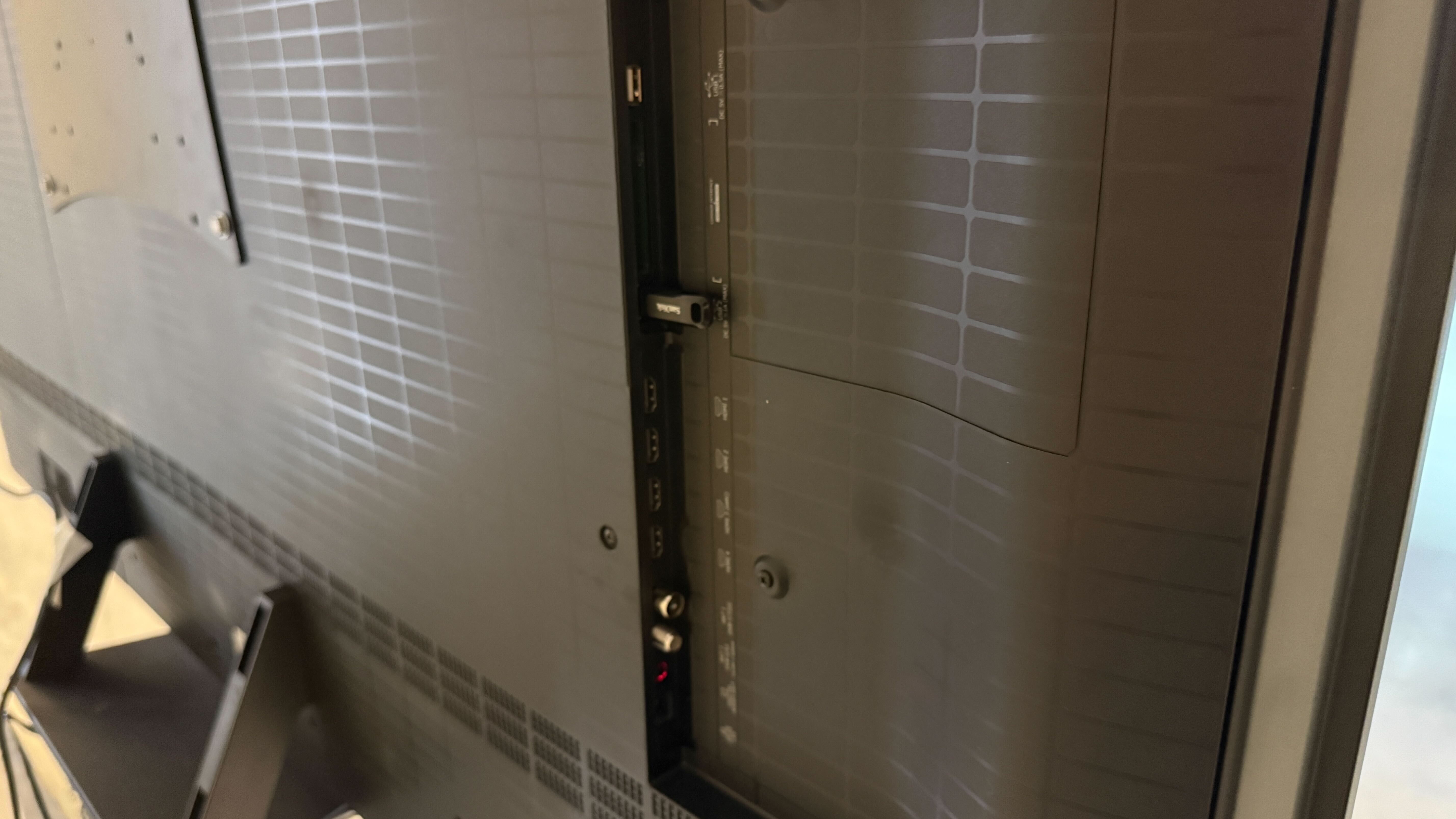 Hisense UR8 on a stand at a press event