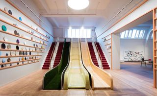 Wonderlab at the science museum slides by Muf Architecture/Art