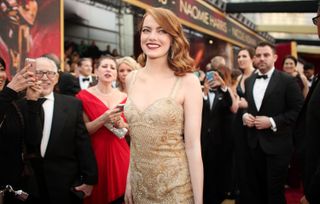 How to watch the Oscars 2024 red carpet. Pictured: Emma Stone at the 2017 Academy Awards
