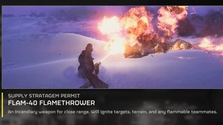 Helldivers 2 Flamethrower
