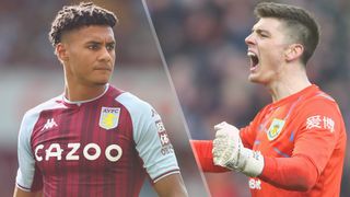 Ollie Watkins of Aston Villa and Nick Pope of Burnley could both feature in the Aston Villa vs Burnley live stream