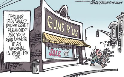 Editorial cartoon U.S. Gun Control