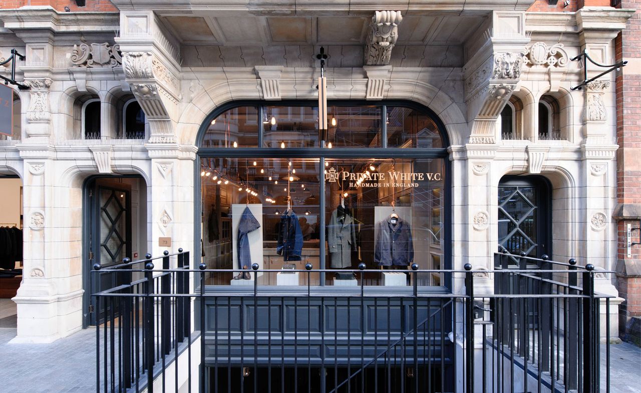 Manchester-based label Private White VC’s new flagship store