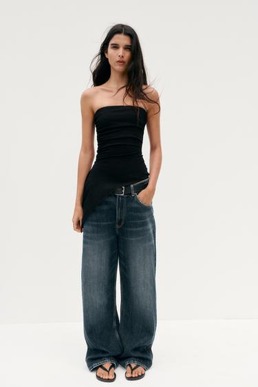 Textured Bandeau Top