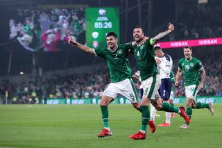 Republic of Ireland celebrate a goal