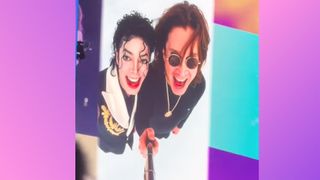 AI selfie of Ozzy Osbourne and Michael Jackson