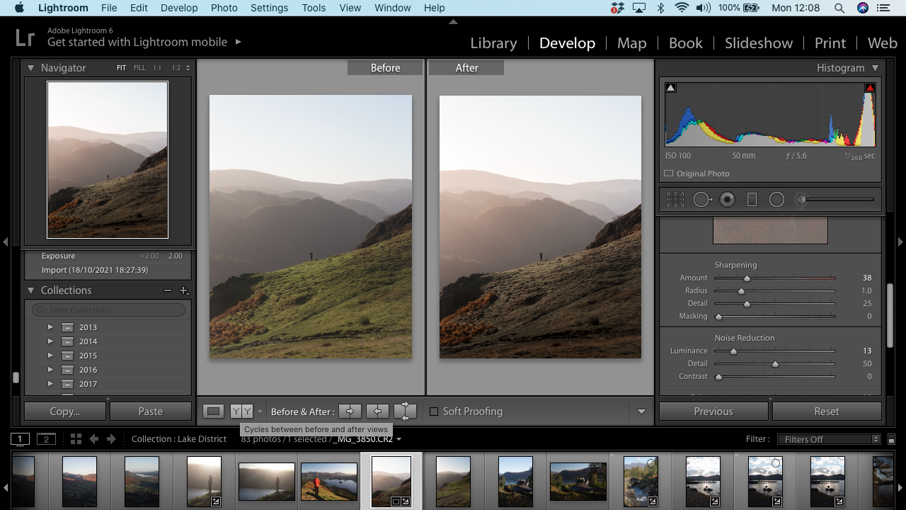 Adobe Lightroom in action