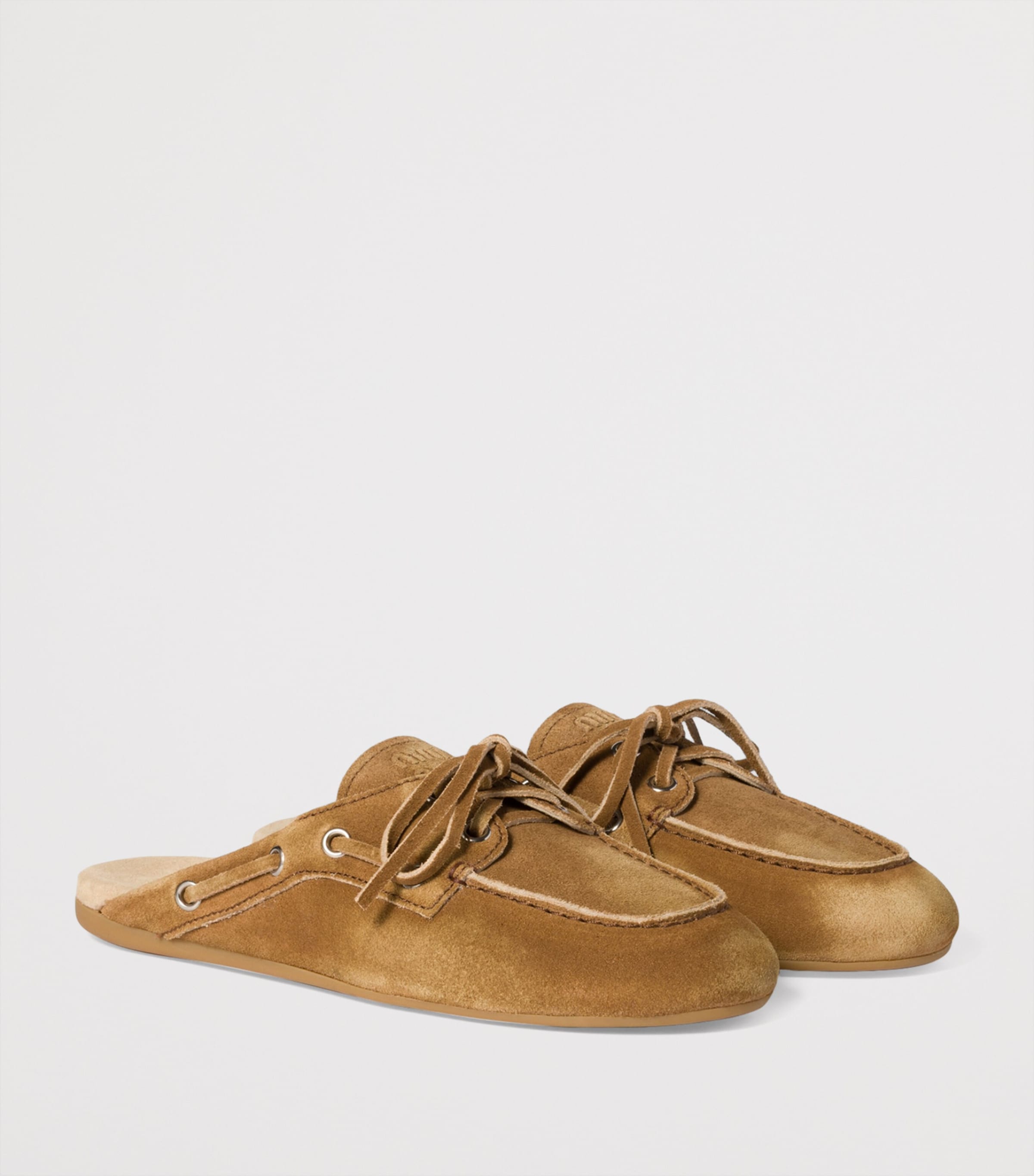 Faded Suede Mules