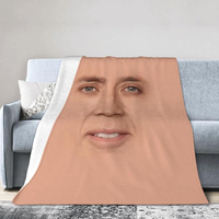 Nicholas Cage face throw | Up to 80 x 60 inches | $35.99 $28.79 at Amazon (save $7.20)