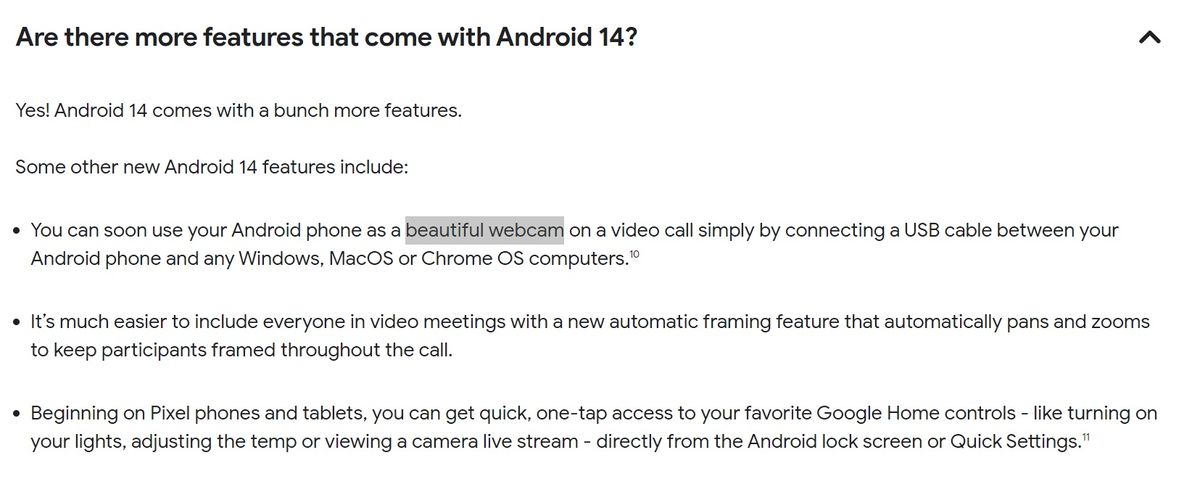 Android 14 features
