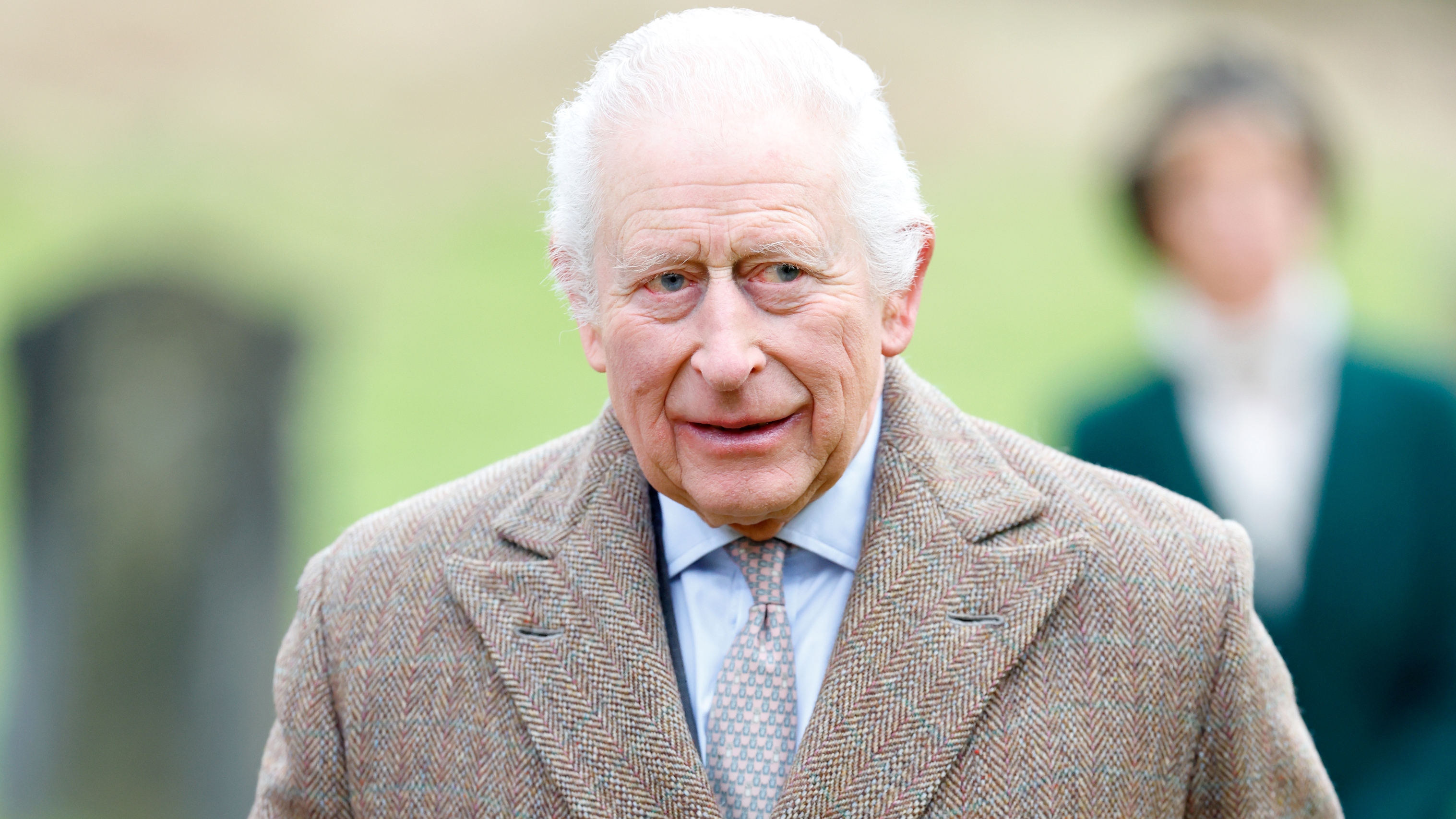 King Charles III attends the Sunday service at the Church of St Mary the Virgin, close to the Sandringham Estate on January 26, 2025