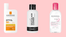 Three bottles of affordable skincare brands lined up - best affordable skincare brands