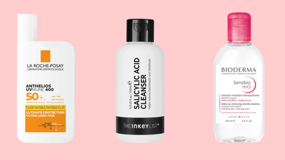 Three bottles of affordable skincare brands lined up - best affordable skincare brands
