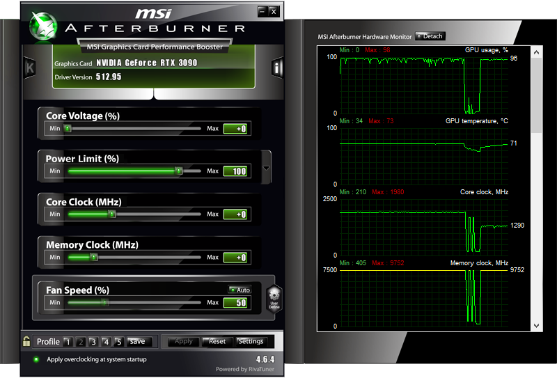 Vérifier la température du GPU