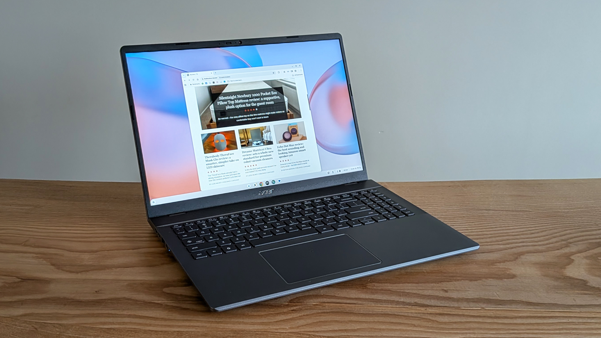 Acer Chromebook Plus 516 from the front