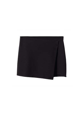 Knitted Wrap Mini-Skirt - Women