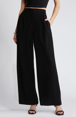 High Waist Wide Leg Trousers