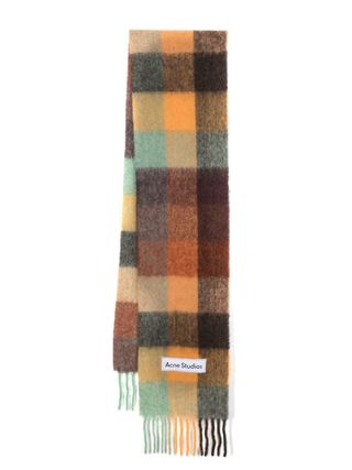 Acne Studios, Checked Mohair-Blend Scarf