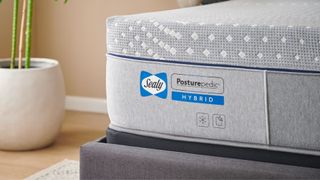 Close-up of the Sealy Posturepedic Hybrid Mattress