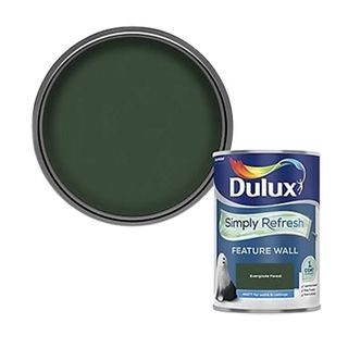 Dulux dark green paint