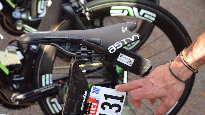 A number 30 on Cavendish's number plate denotes the number of Tour de France stage wins the former world champion has