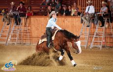 Winner of the Junior Rider Competition was Gina Schumacher for Germany riding Gunners Enterprise Pic Andrea Bonaga