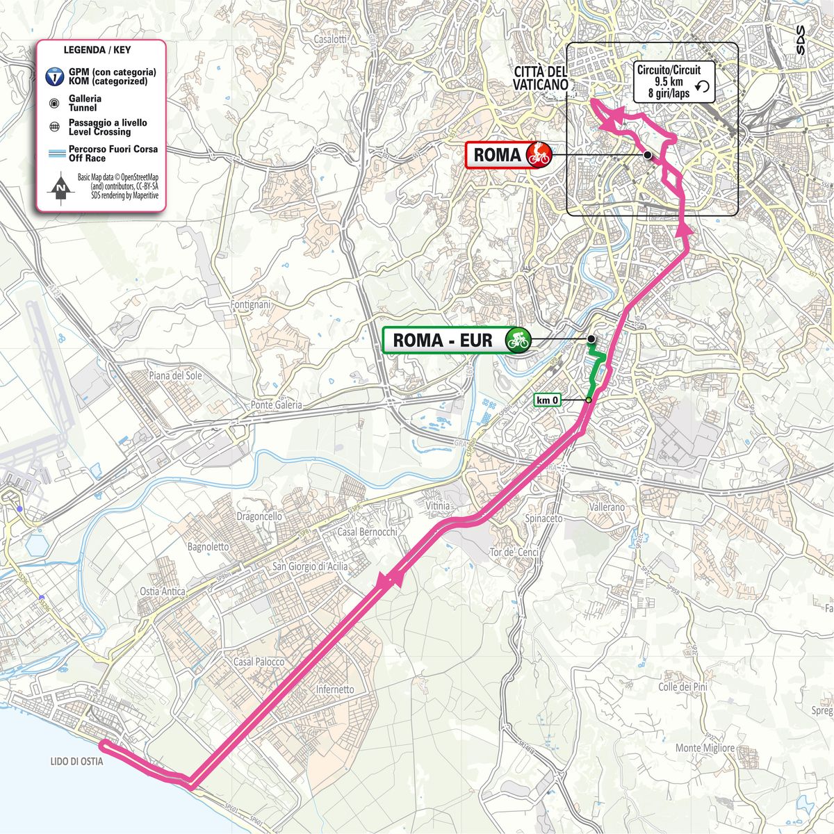 Giro d'Italia 2026 stage 21 map