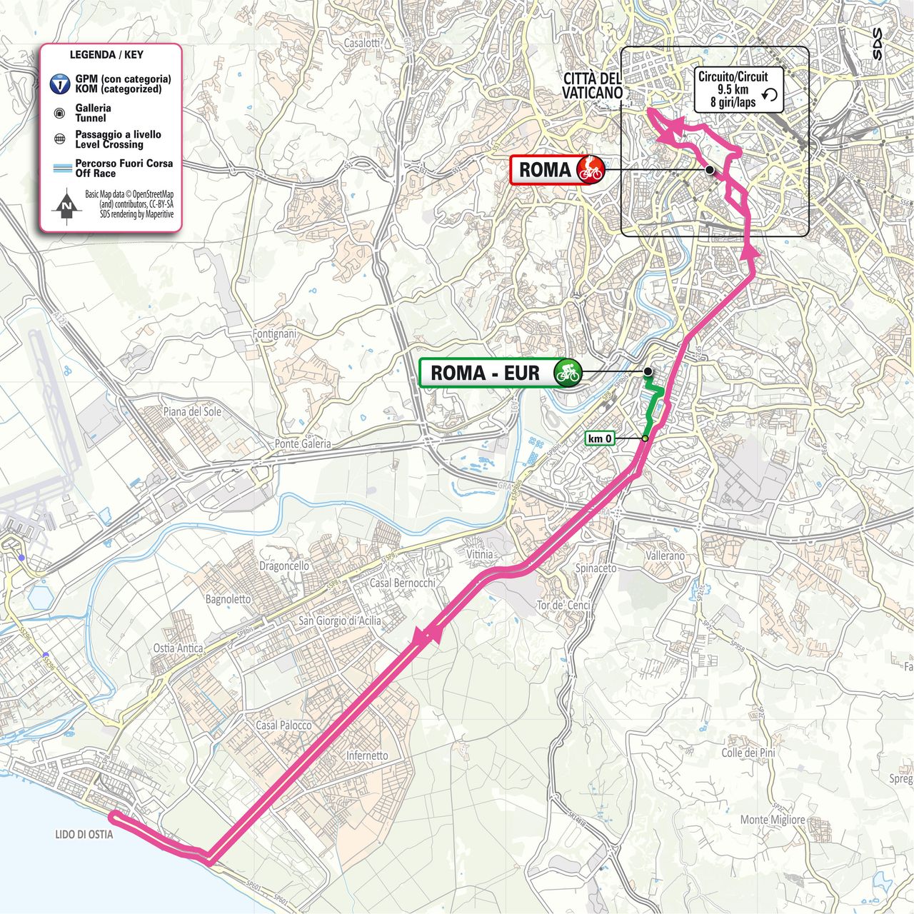 Giro d'Italia 2026 stage 21 map