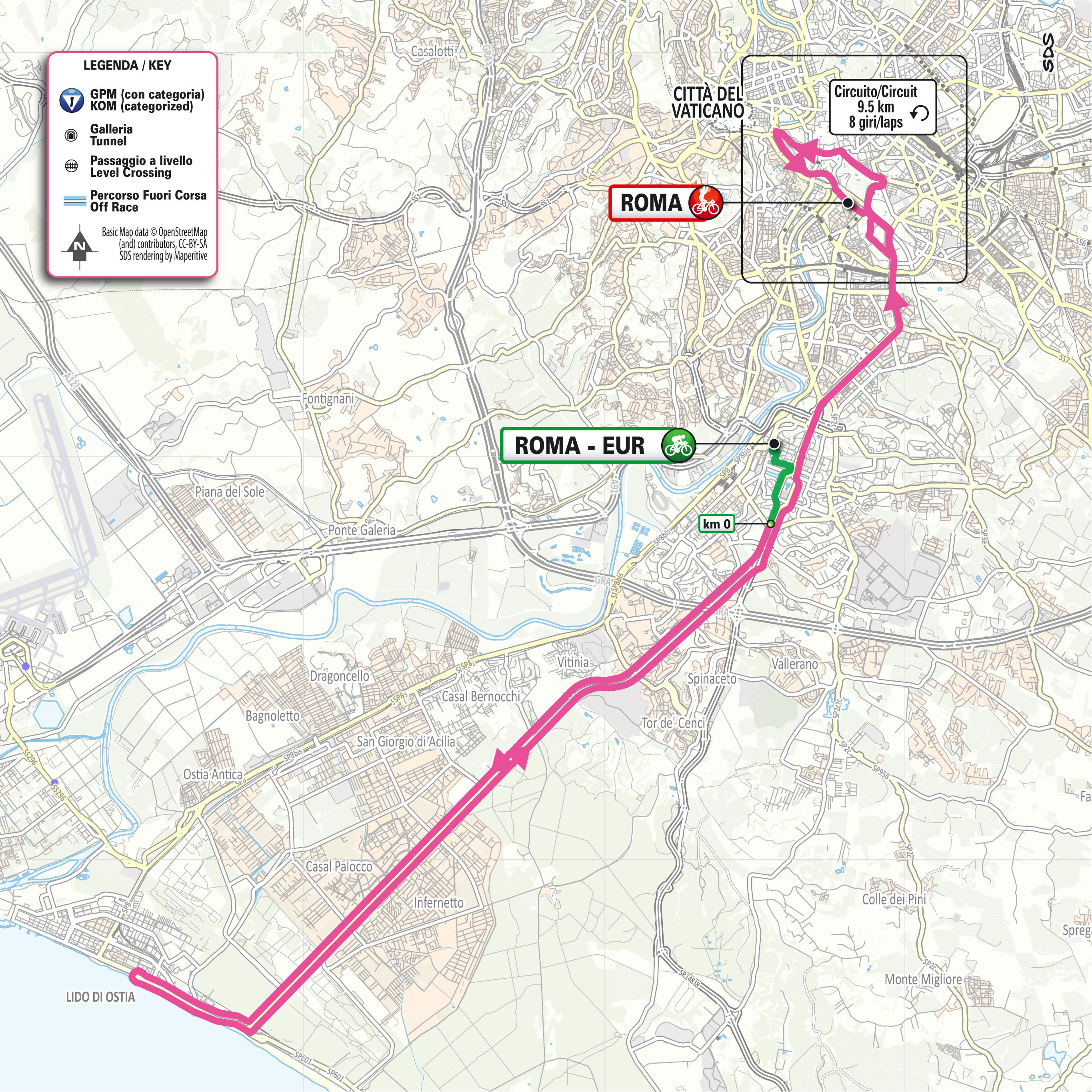Giro d'Italia 2026 stage 21 map
