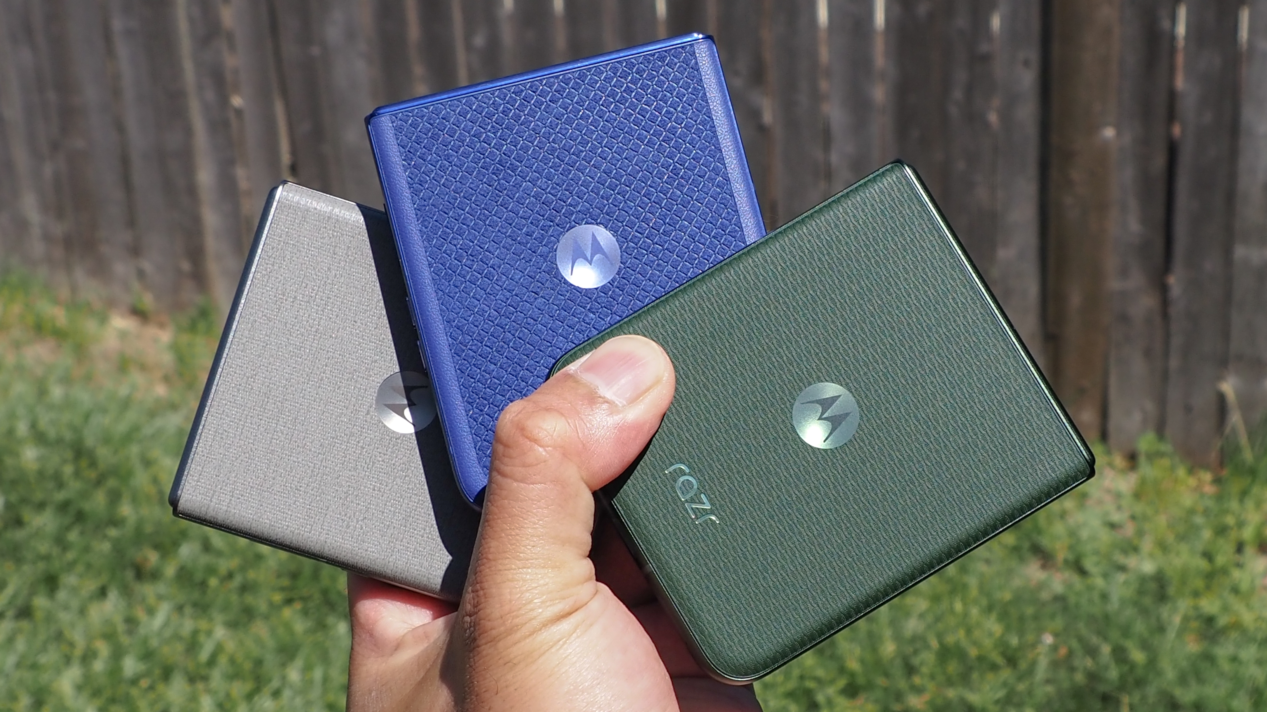 Motorola Razr 2026 lineup held in the hand.