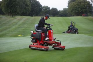 Dan Parker using a green iron