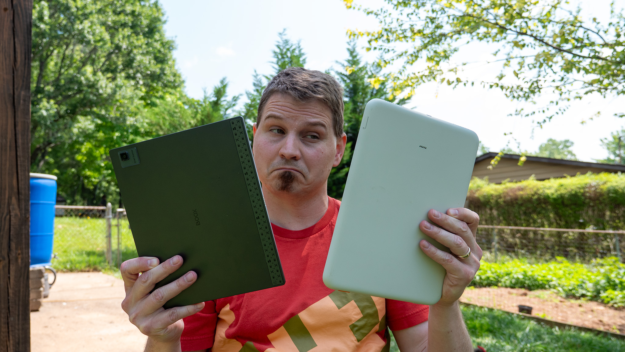 Comparing the build and design differences between the Onyx Boox Tab Ultra and the Daylight Computer