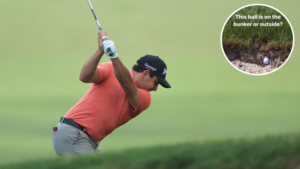 Alejandro Tosti hits a tee shot with a driver