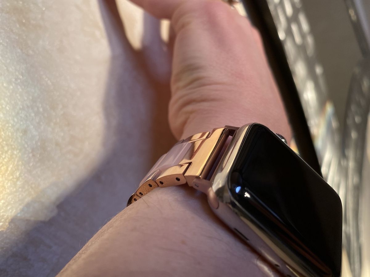 Wearlizer Stainless Steel and Resin Apple Watch Band
