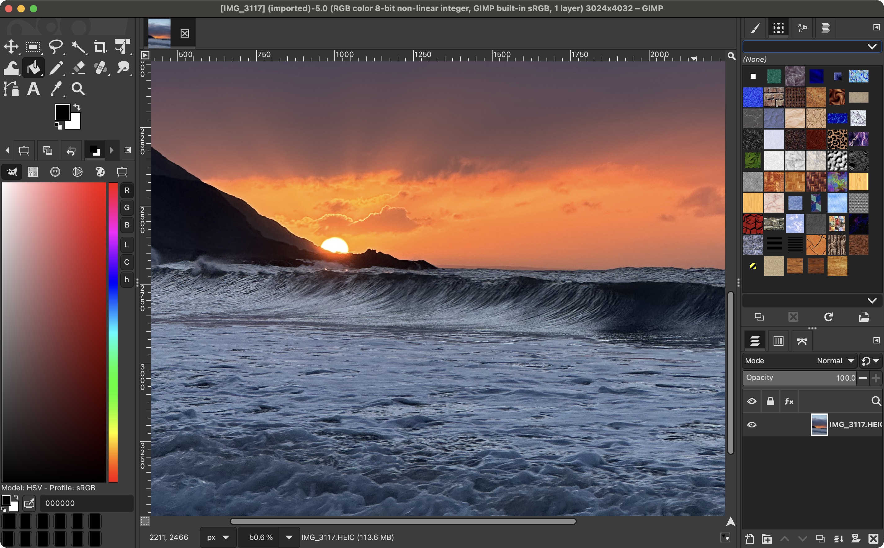 Using GIMP during our review process