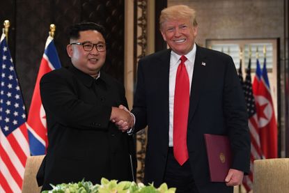Trump and Kim Jong Un.