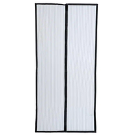 Magic Mesh 39 in. x 83 in. Hands Free Black Plastic Mesh Magnetic Screen Door