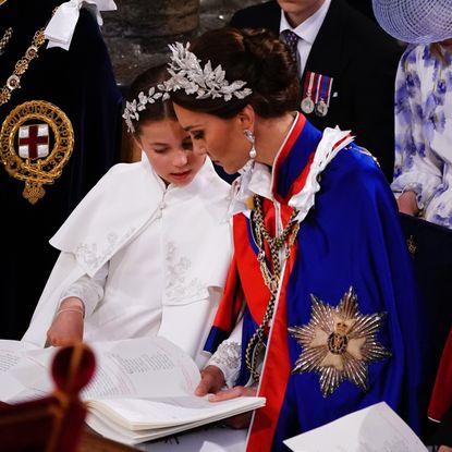 Kate Middleton and Princess Charlotte at the Coronation