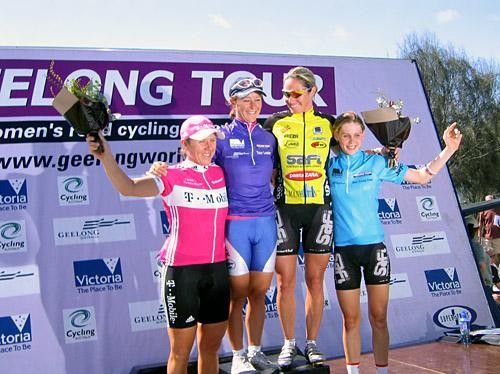 On top of the podium