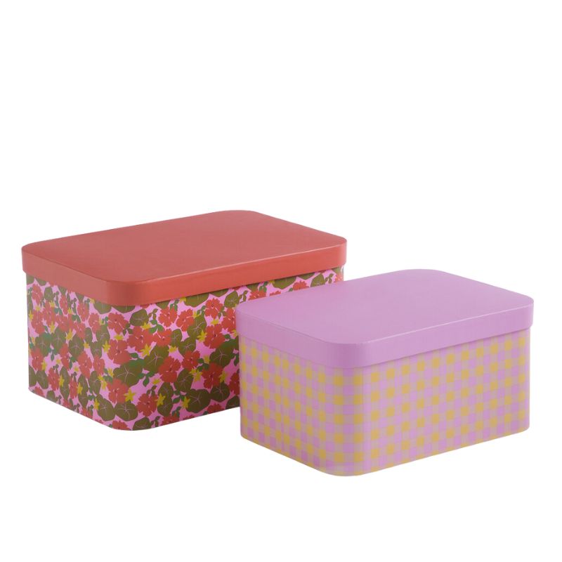 Set of 2 Lena Nesting Boxes with Lids