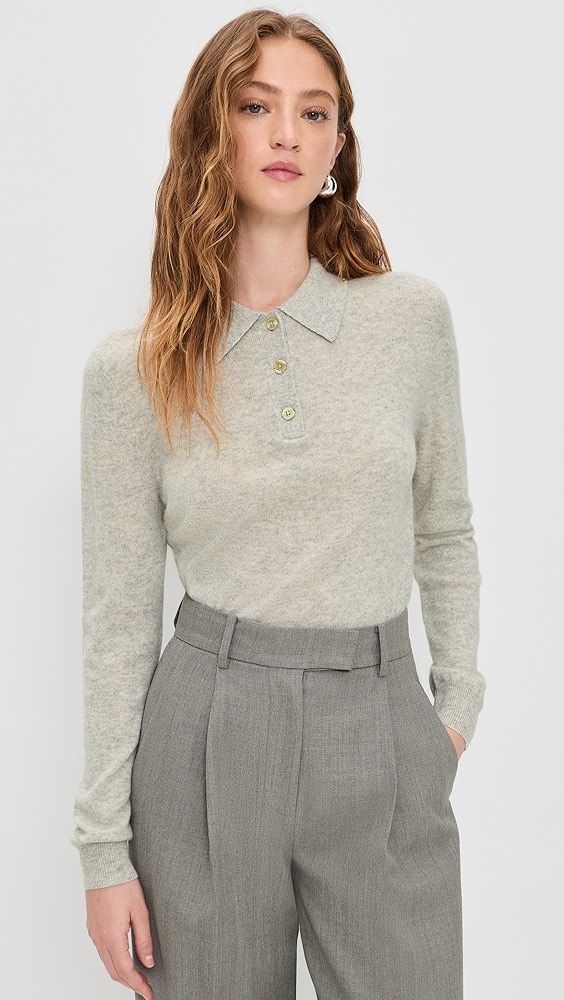 Renggli Cashmere Long Sleeve Polo