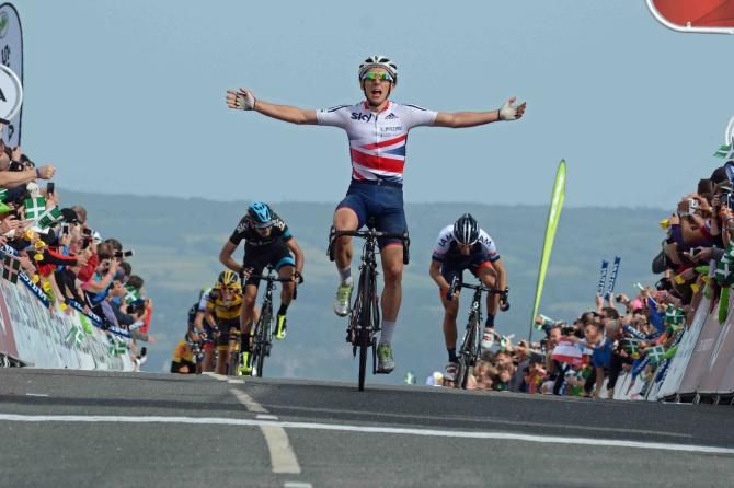 Simon Yates (Great Britain) wins stage 6 on Haytor in 2013