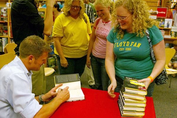 Sold out Fans bought every copy of Landis' book in the store.