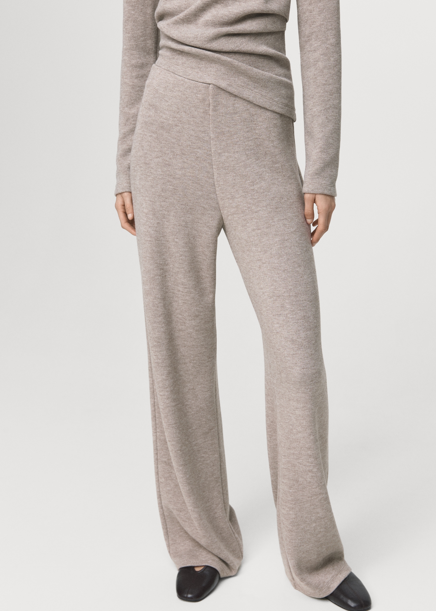 Straight-Fit Trousers With Elastic Waist - Women | Mango United Kingdom