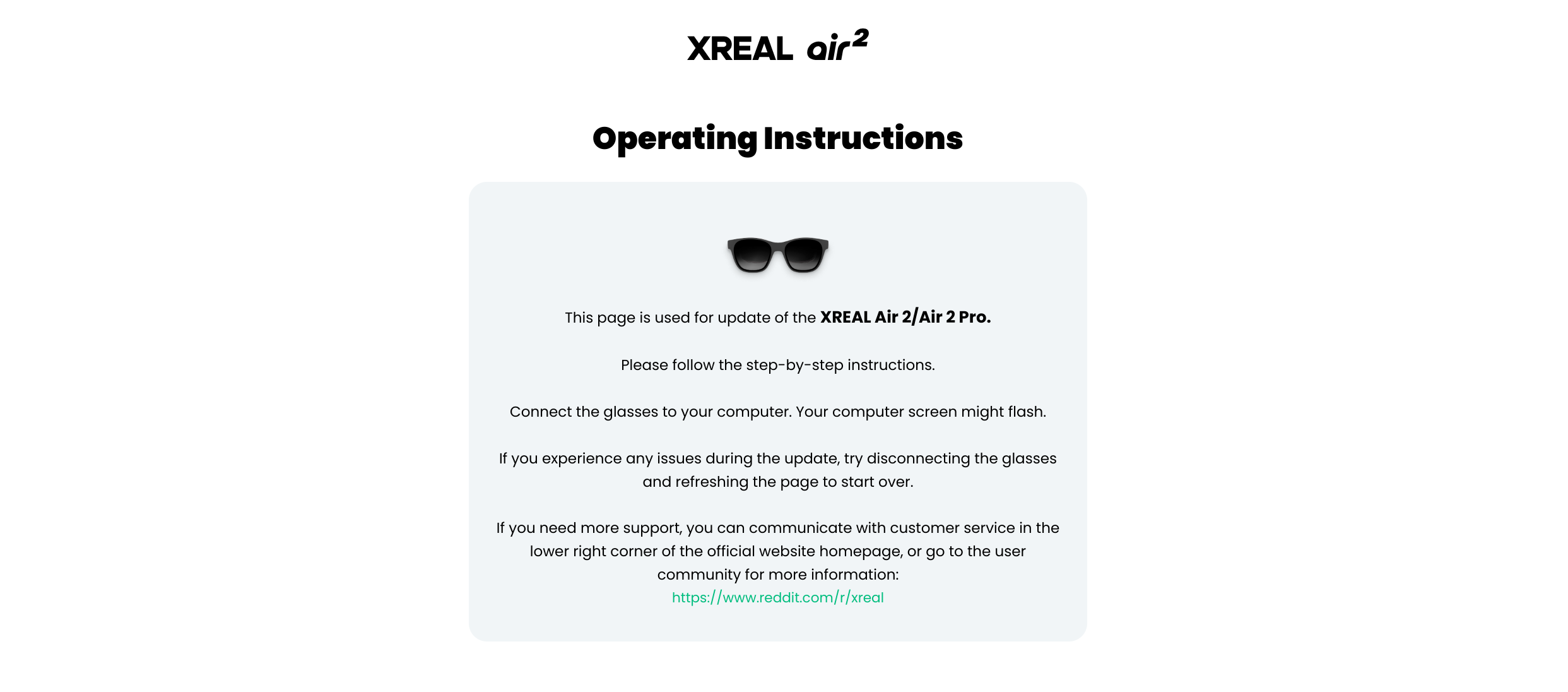 How to update XREAL glasses on PC, Android, and using the Beam