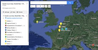 Google Maps screenshot Europe