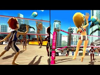 Kinect sports: split screen volleyball