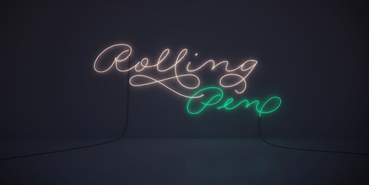New calligraphy typeface dazzles in neon lights | Creative Bloq
