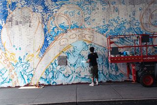 80-foot Sagmeister mural